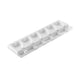 Silikomart Mini Heart Ice Cream Pop Mold w/ 6 Sections - Silicone, White (GEL03M)-cityfoodequipment.com