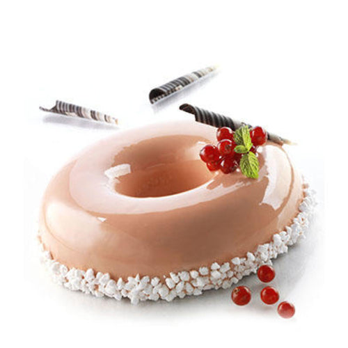 Silikomart 7" Round Savarin Shape Mold Kit - 2 1/3"H, Silicone, White (KITLADYQUEEN)-cityfoodequipment.com