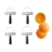 Louis Tellier Handheld Melon Corer & Peeler w/ (4) Blades - Stainless Steel Blade & Plastic Handle (MEL01)-cityfoodequipment.com