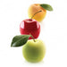 Silikomart Cherry, Apple & Peach Mold Kit - Silicone, White (MELACILI115)-cityfoodequipment.com