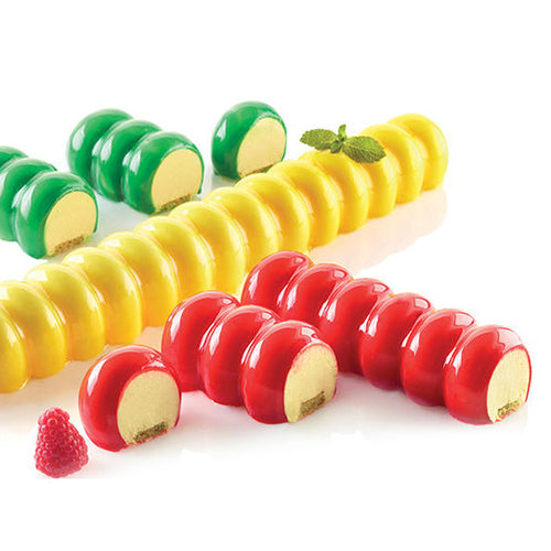 Silikomart Infinity Mold w/ 4 Sections - Silicone, White (MODULARINFIN)-cityfoodequipment.com