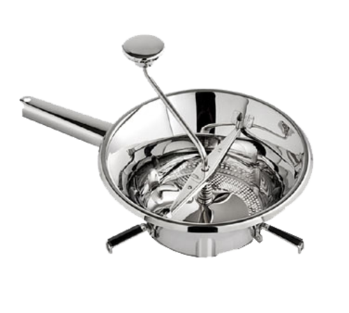 Louis Tellier Food Mill w/ (3) Grids - 12 1/2" Deep, Stainless Steel (N3002X)-cityfoodequipment.com