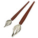 Bron Coucke 7 1/2" and 9" L Deco Spoons - Stainless Steel w/ Red Silicone Handle (PLU03M)-cityfoodequipment.com