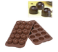 Silikomart Imperial Chocolate Mold w/ 15 Sections - Silicone, Brown (SCG03N)-cityfoodequipment.com