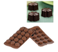 Silikomart Fleury Chocolate Mold w/ 15 Sections - Silicone, Brown (SCG08)-cityfoodequipment.com