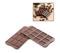 Silikomart Tablette Chocolate Mold w/ 12 Sections - Silicone, Brown (SCG11N)-cityfoodequipment.com