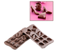 Silikomart Fashion Chocolate Mold w/ 14 Sections - Silicone, Brown (SCG14N)-cityfoodequipment.com