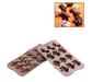 Silikomart Dino Chocolate Mold w/ 12 Sections - Silicone, Brown (SCG16N)-cityfoodequipment.com