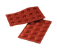 Silikomart Half Sphere Mold w/ 15 Sections - Silicone, Red (SF005)-cityfoodequipment.com