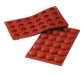 Silikomart Pomponette Mold w/ 24 Sections - Silicone, Red (SF009)-cityfoodequipment.com