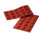 Silikomart Tartlet Mold w/ 15 Sections - Silicone, Red (SF014)-cityfoodequipment.com