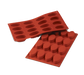 Silikomart Oval Mold w/ 16 Sections - Silicone, Red (SF017)-cityfoodequipment.com