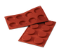 Silikomart Florentine Mold w/ 8 Sections - Silicone, Red (SF029)-cityfoodequipment.com