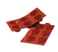 Silikomart Briochette Mold w/ 6 Sections - Silicone, Red (SF034)-cityfoodequipment.com
