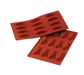 Silikomart Little Boat Mold w/ 12 Sections - Silicone, Red (SF038)-cityfoodequipment.com
