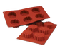 Silikomart Marguerite Mold w/ 6 Sections - Silicone, Red (SF056)-cityfoodequipment.com