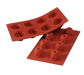 Silikomart Kougloff Mold w/ 8 Sections - Silicone, Red (SF057)-cityfoodequipment.com