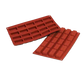 Silikomart Nougat Mold w/ 20 Sections - Silicone, Red (SF060)-cityfoodequipment.com