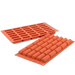 Silikomart Mini Buches Mold w/ 30 Sections - Silicone, Red (SF129)-cityfoodequipment.com