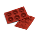 Silikomart Mini Fantasy Mold w/ 18 Sections - Silicone, Red (SF132)-cityfoodequipment.com