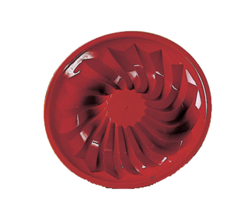 Silikomart 9 1/2" Savarin Mold - 2 3/8"H, Silicone, Red (SFT224)-cityfoodequipment.com