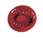 Silikomart 9 1/2" Savarin Mold - 2 3/8"H, Silicone, Red (SFT224)-cityfoodequipment.com