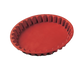 Silikomart 9 1/2" Flan Mold - 1 1/4"H, Silicone, Red (SFT424)-cityfoodequipment.com