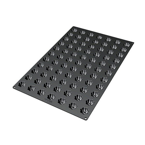 Silikomart Mini Charlotte Mold w/ 77 Sections - Silicone, Black (SQ034)-cityfoodequipment.com