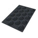 Silikomart Round Waffle Mold w/ 18 Sections - Silicone, Black (SQ051)-cityfoodequipment.com