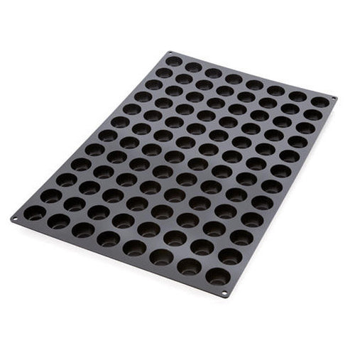 Silikomart Pomponette Mold w/ 96 Sections - Silicone, Black (SQ061)-cityfoodequipment.com