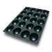 Silikomart Half Sphere Mold w/ 20 Sections - Silicone, Black (SQ064)-cityfoodequipment.com