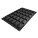 Silikomart Financier Mold w/ 36 Sections - Silicone, Black (SQ069)-cityfoodequipment.com