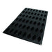Silikomart Quenelle Mold w/ 48 Sections - Silicone, Black (SQ071)-cityfoodequipment.com