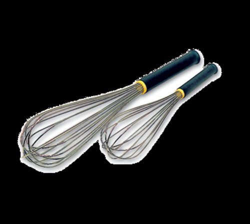 Matfer Bourgeat 111022 Exoglass™ 10" Piano Wire Whisk, Heat Resistant to 430 F, Stainless Steel/Insulated Handle-cityfoodequipment.com