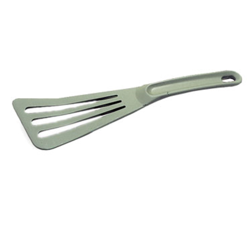 Matfer Bourgeat 112420 12" Slotted Spatula - Exoglass, Gray-cityfoodequipment.com