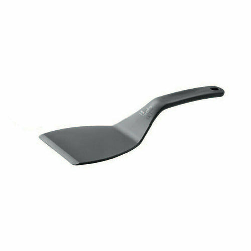 Matfer Bourgeat 112430 Exoglass™ 12" Pelton Slotted Spatula, Heat Resistant to 430 F - Composite, Gray-cityfoodequipment.com