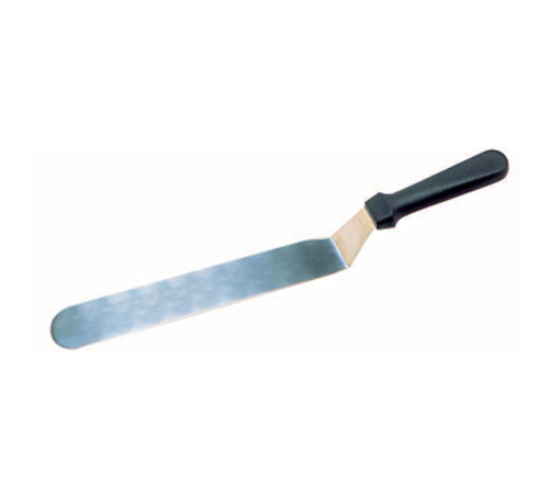 Matfer Bourgeat 112676 12 1/4" Flexible Offset Spatula w/ Plastic Handle, Stainless Steel-cityfoodequipment.com