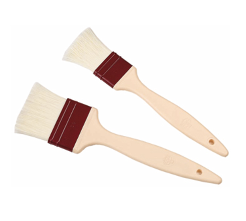 Matfer Bourgeat 116004 1 5/8" Flat Pastry Brush - Polyamide Fiber Bristles, Plastic Handle-cityfoodequipment.com