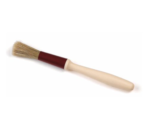 Matfer Bourgeat 116020 1/2" Flat Pastry Brush - Natural Bristles, Plastic Handle-cityfoodequipment.com