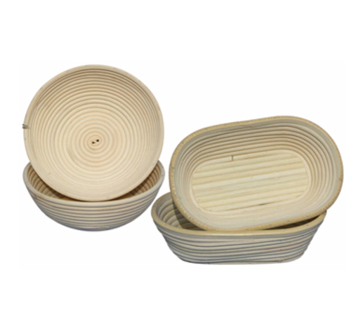 Matfer Bourgeat 118501 Oval Dough Proofing Basket - 7 7/8" x 4 3/4", Willow-cityfoodequipment.com