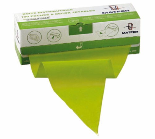 Matfer Bourgeat 165007 Disposable Pastry Bags - 23 1/4"L x 11"W, Green-cityfoodequipment.com