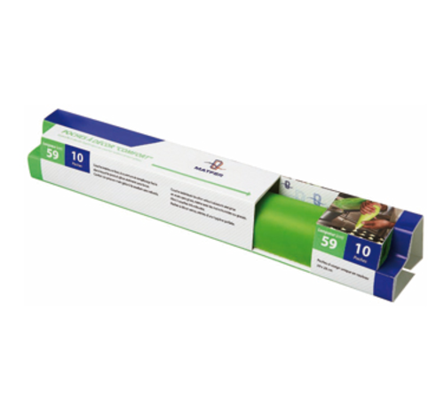 Matfer Bourgeat 165010 Disposable Pastry Bags - 23 1/4"L x 11"W, Green-cityfoodequipment.com