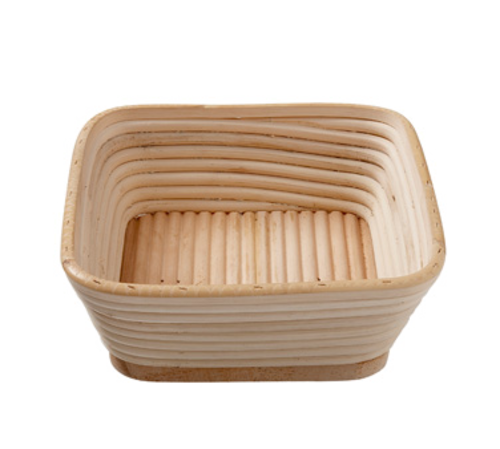 Matfer Bourgeat 118528 8 3/4" Square Proofing Basket w/ 2 lb Capacity, Willow-cityfoodequipment.com