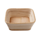 Matfer Bourgeat 118528 8 3/4" Square Proofing Basket w/ 2 lb Capacity, Willow-cityfoodequipment.com