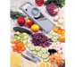 Matfer Bourgeat 215040 Mandoline Slicer w/ Pusher & Adjustable Thickness - Stainless Steel Blades, Composite Frame, Gray-cityfoodequipment.com