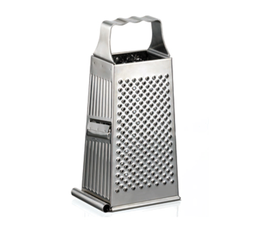 Matfer Bourgeat 215431 4 Sided Manual Grater w/ Handle - 7 1/2" x 4 1/8", Stainless Steel-cityfoodequipment.com
