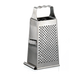 Matfer Bourgeat 215431 4 Sided Manual Grater w/ Handle - 7 1/2" x 4 1/8", Stainless Steel-cityfoodequipment.com