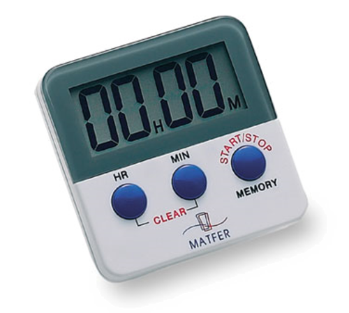 Matfer Bourgeat 250601 Digital Timer - 2" x 2 7/8", Magnetic Back & Clip-cityfoodequipment.com