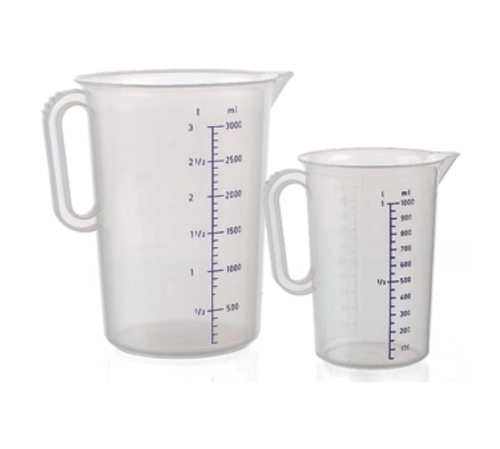 Matfer Bourgeat 251005 5 liter Graduated Pitcher - Polypropylene, Translucent-cityfoodequipment.com