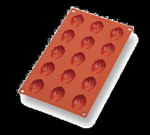 Matfer Bourgeat 257912 Gastroflex™ Mini Madeleine Mold w/ 15 Sections - Silicone-cityfoodequipment.com